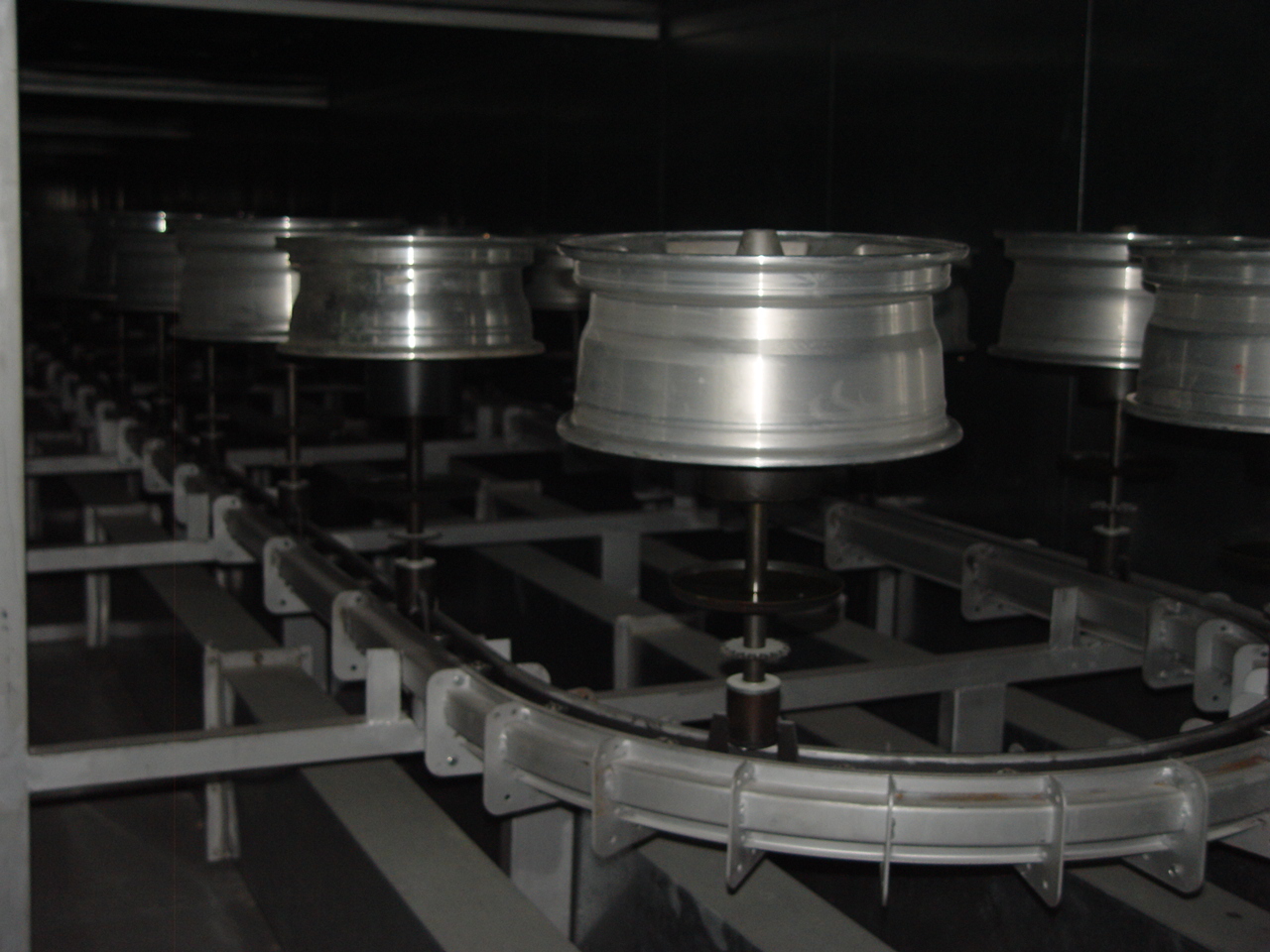 鋁輪轂地線固化爐